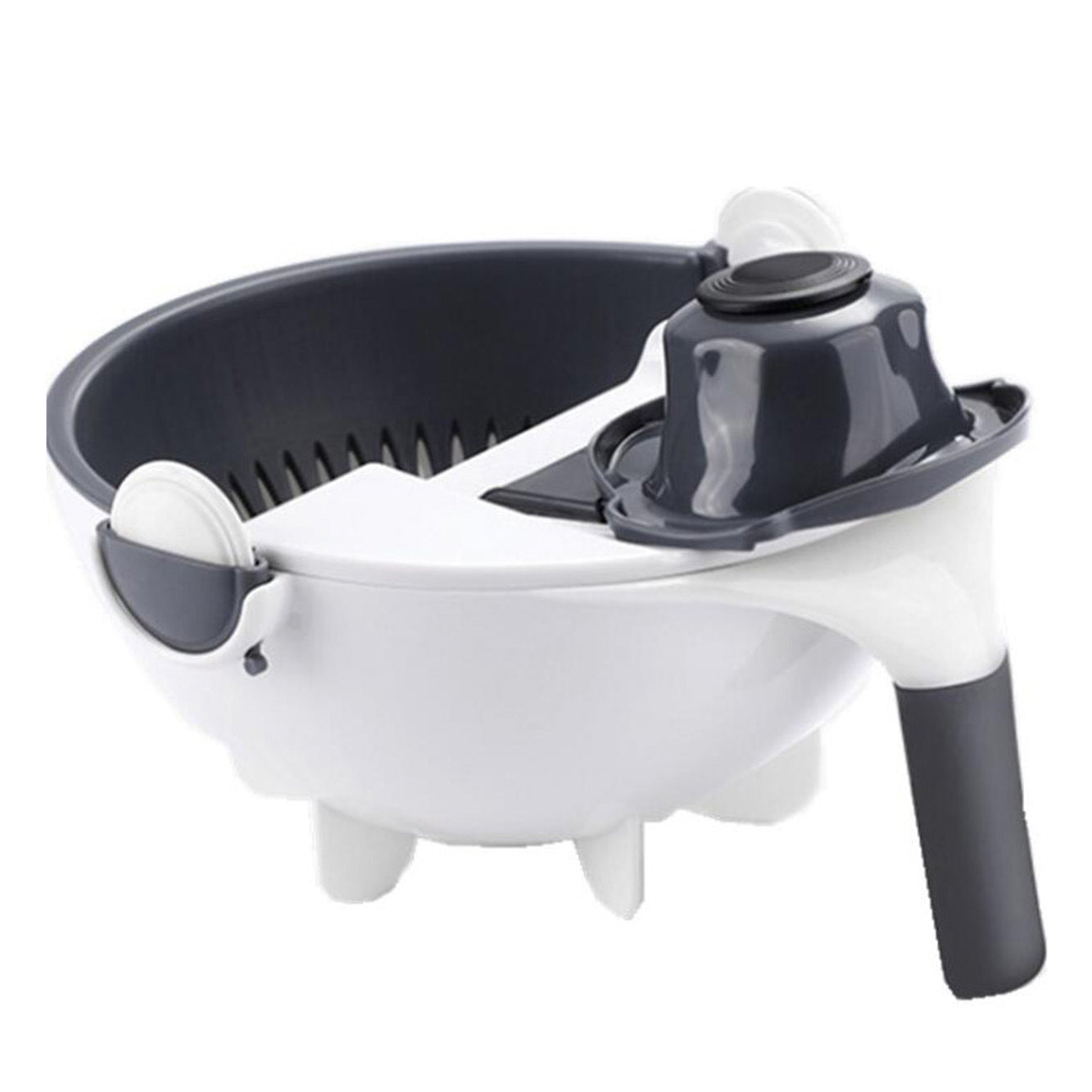 New 9 in 1 Multi-function Magic Rotate Vegetable Cutter with Drain Basket