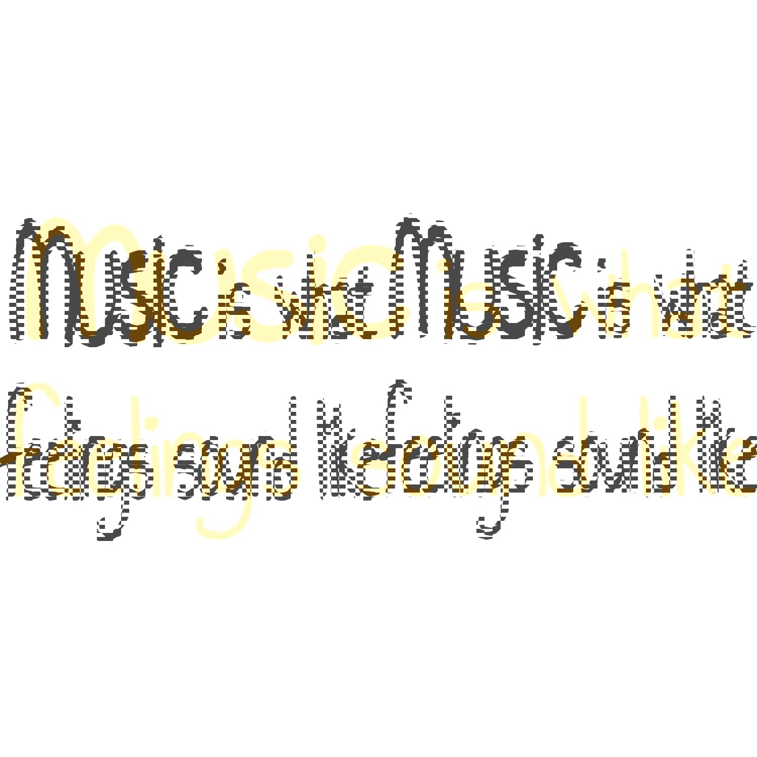 Music Is What Feelings Sound Like Vinyl Wall Decal VWAQ