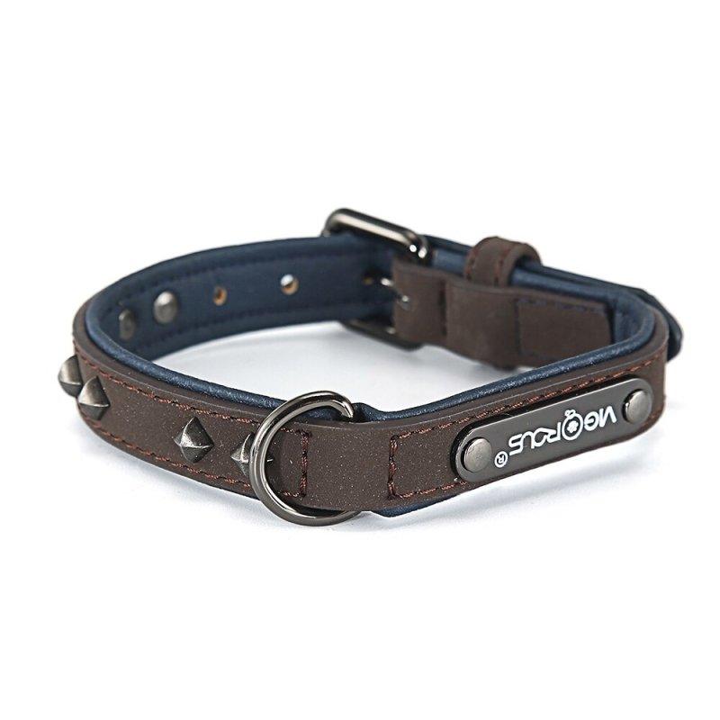 Durable PU Leather Dog Collar for Small Medium Large Dogs and Cats - Quick Release Pet Collar YS0074