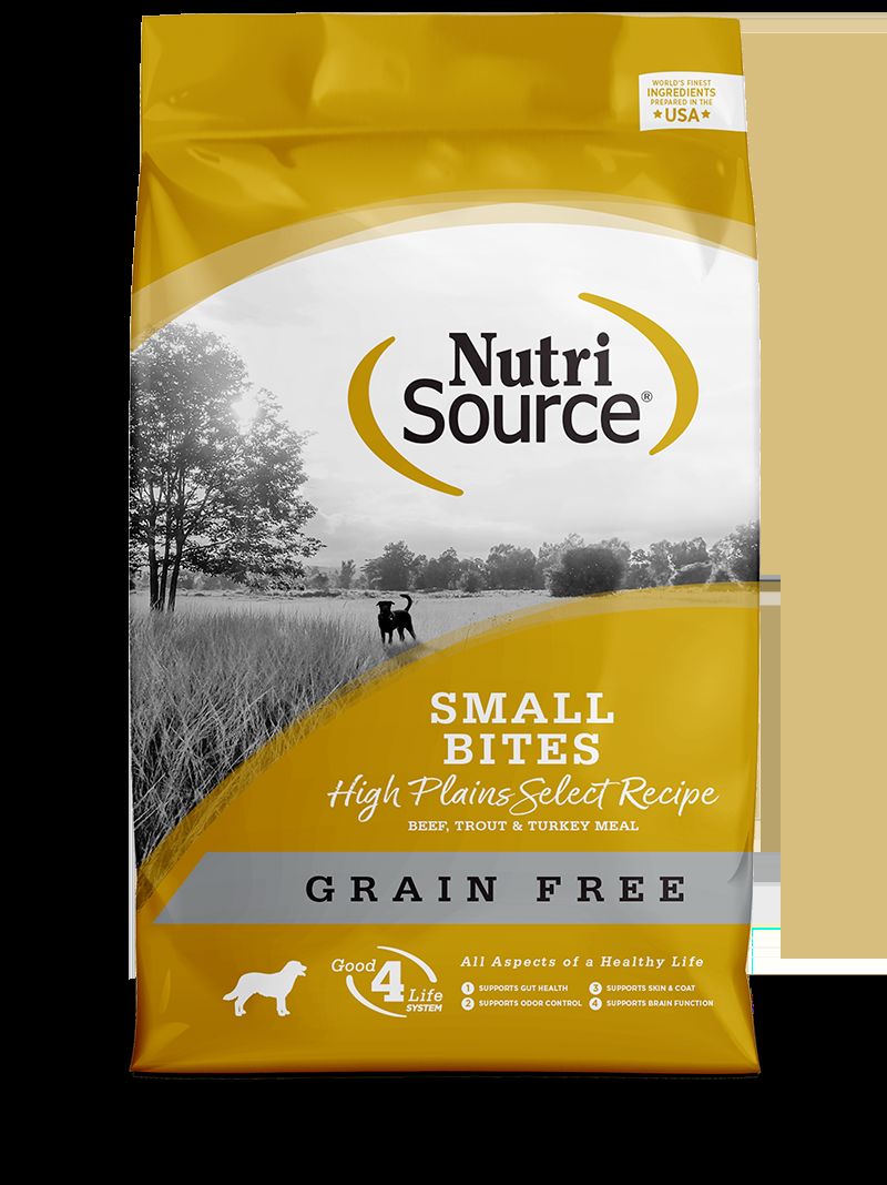 NutriSource® Small Bites High Plains Select Grain Free Dry Dog Food