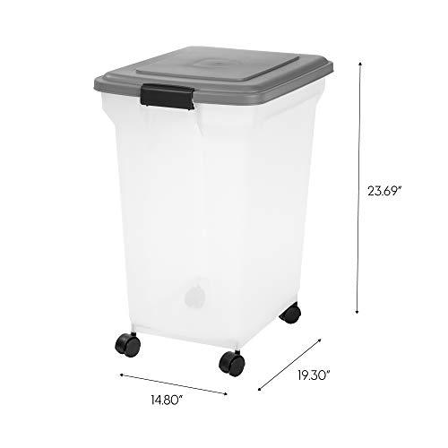 Inspired Essentials 55 Qt Plastic Airtight Pet Food Storage Bin