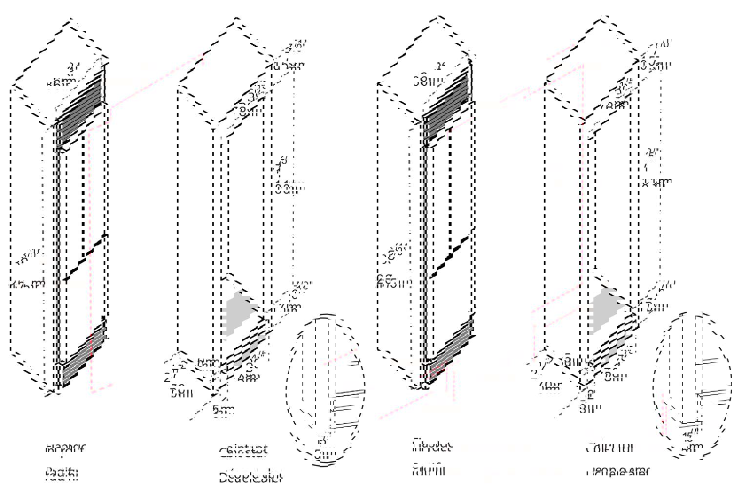 Forno 30-Inch French Door Built-In Refrigerator with Ice Maker