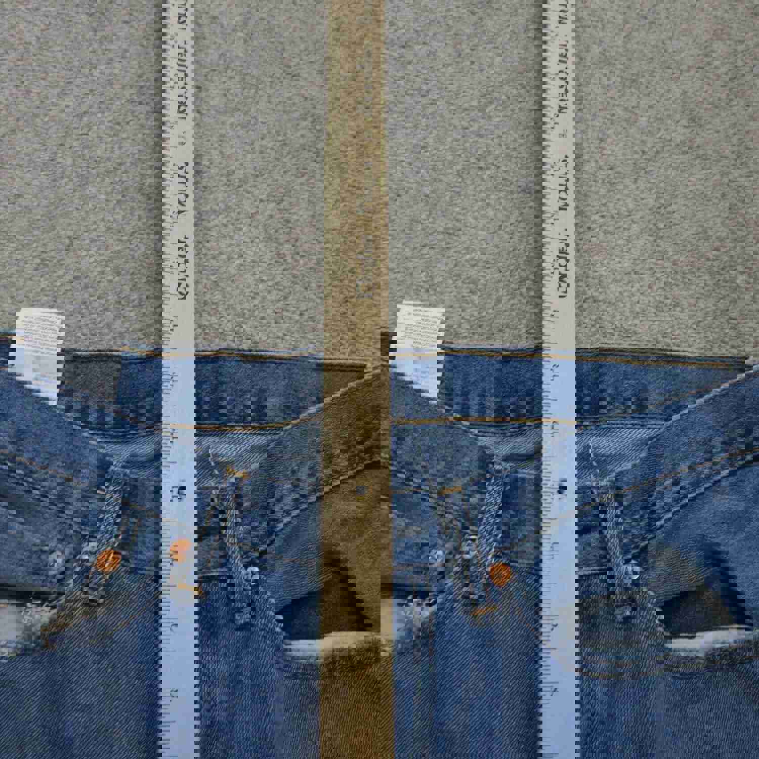 Levis Men's Blue Denim Stretch Straight Leg Jeans 34X29