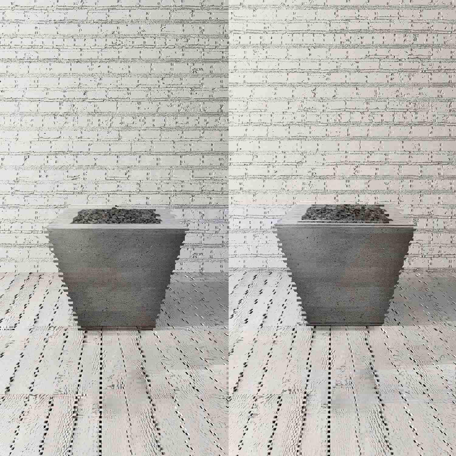 Prism Hardscapes Lombard Gas Fire Pit - Modern Outdoor Heating Solution