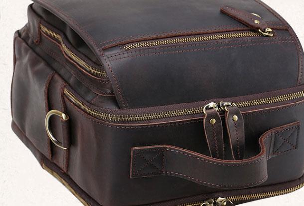 Genuine Leather Messenger Bag for Men - Cool Chest Crossbody Travel Hiking Bag