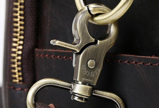 Genuine Leather Messenger Bag for Men - Cool Chest Crossbody Travel Hiking Bag