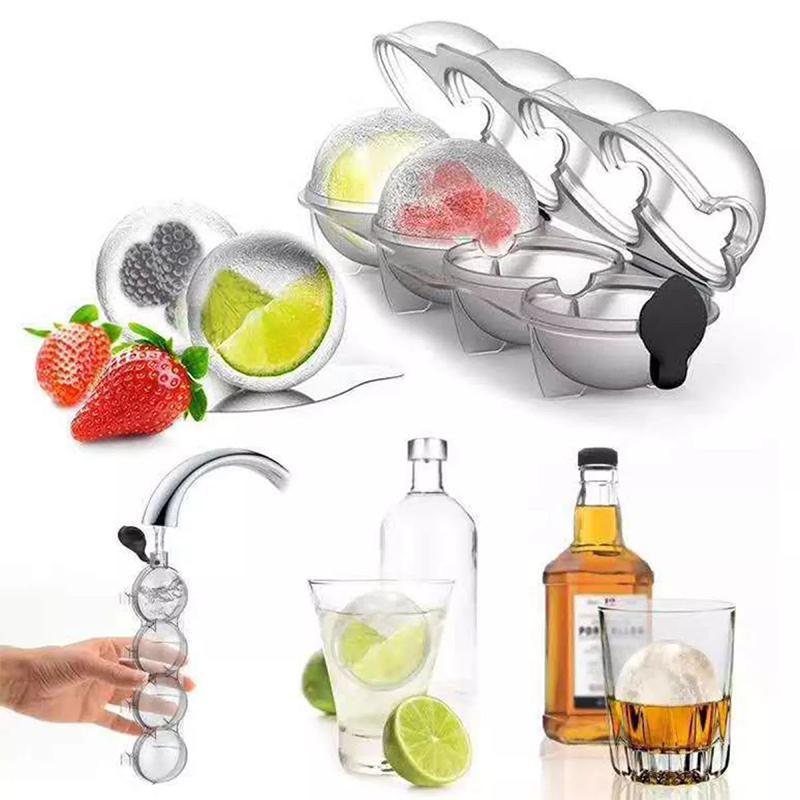 Premium Silicone Ice Ball Maker Mold for Whiskey & Cocktails