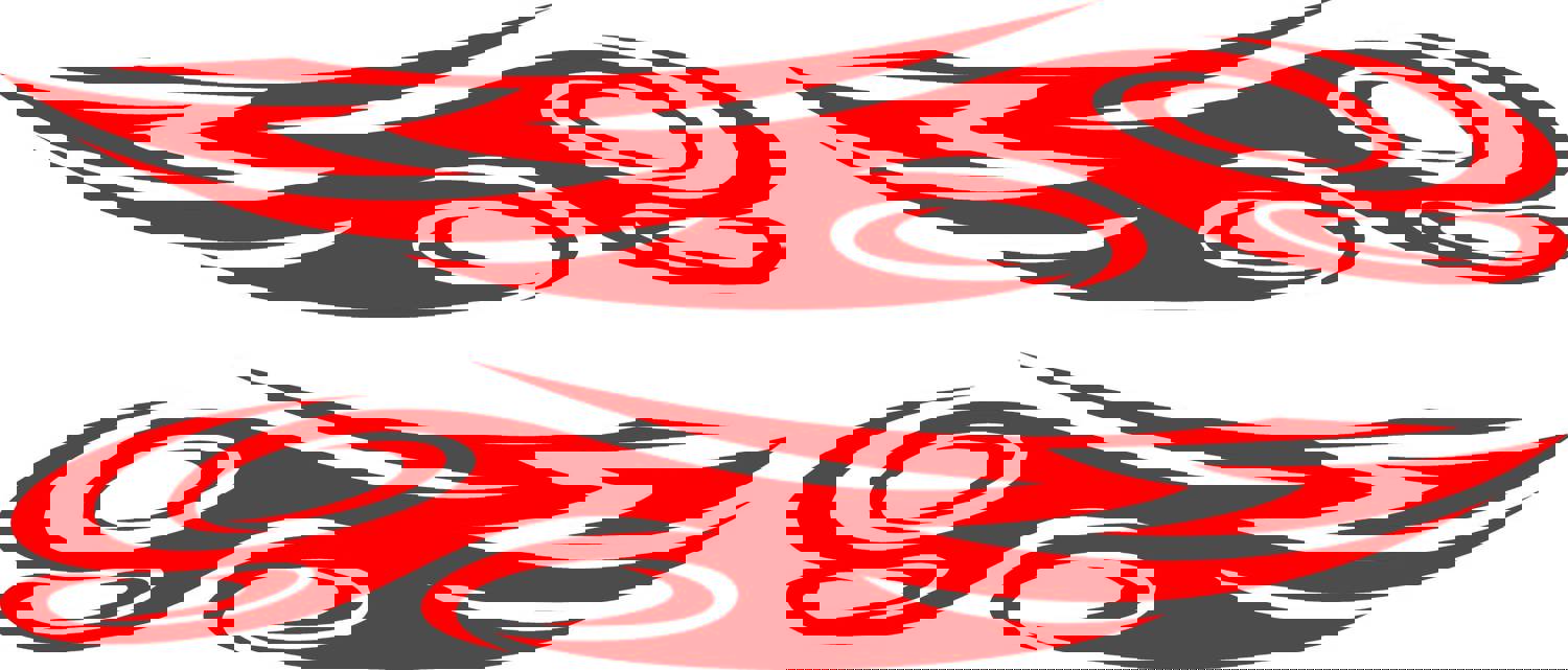 Flame Decals for Cars, Trucks, and Boats - High Gloss Vinyl Stickers