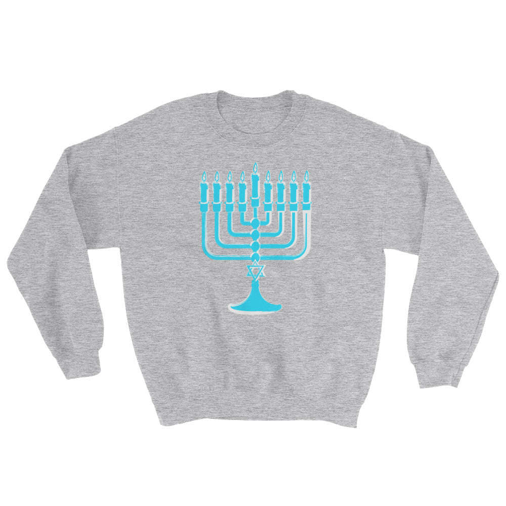 Chanukah Menorah Graphic Sweatshirt - Unisex