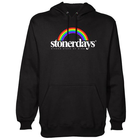 StonerDays Rainbow Hoodie - Cannabis Friendly Apparel