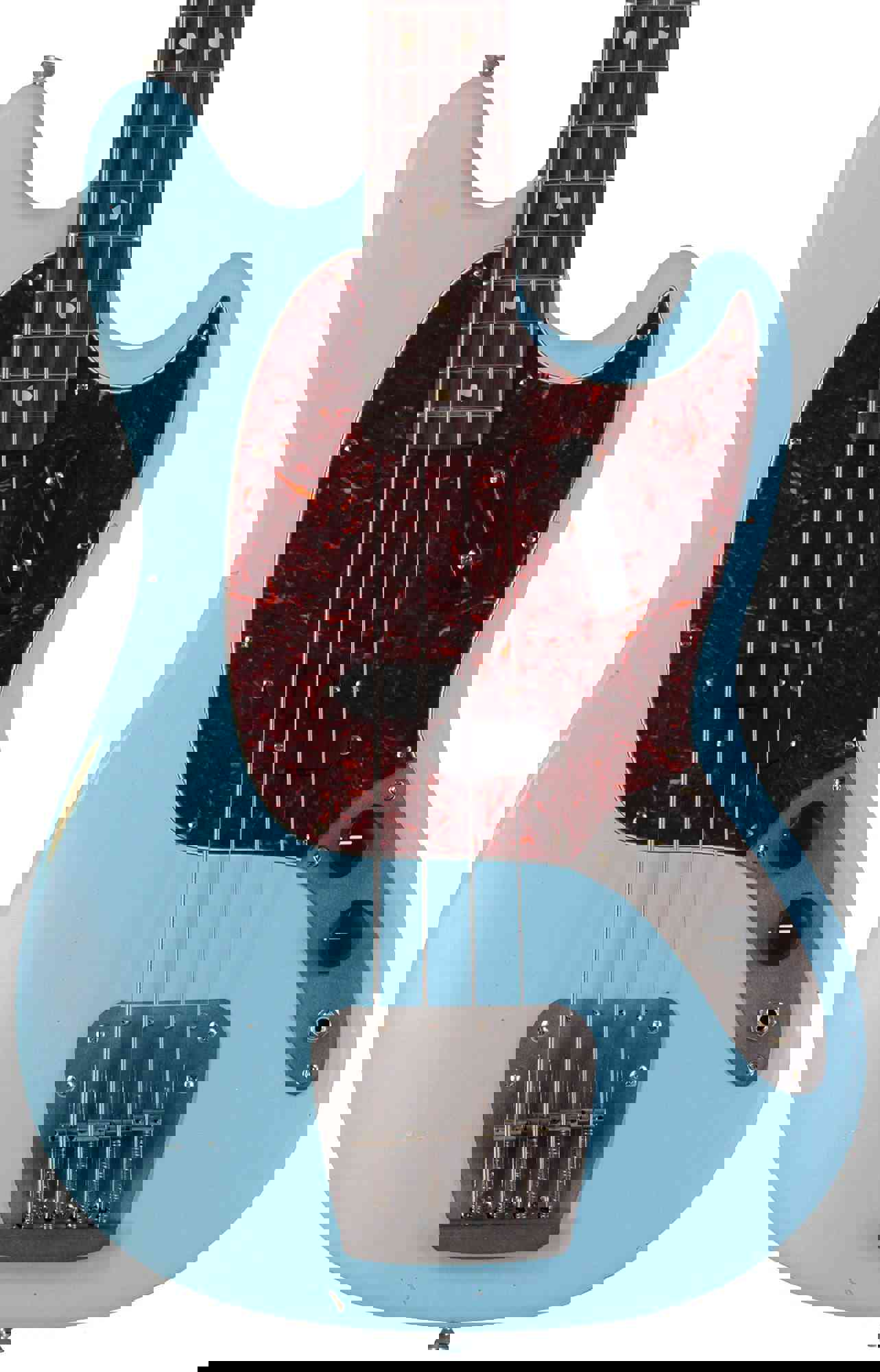 Nash MB-63 Bass Guitar, Sonic Blue, Light Aging - Vintage Feel with Modern Features