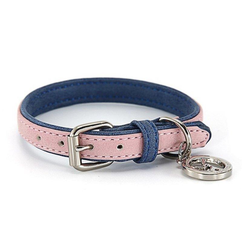 Durable PU Leather Dog Collar for Small Medium Large Dogs and Cats - Quick Release Pet Collar YS0074