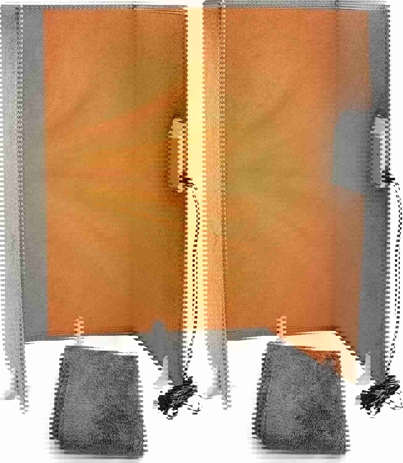 Hotodeal Electric Heated Foot Warmer Under Desk - Space Heater for Indoor Use (113°F-149°F)