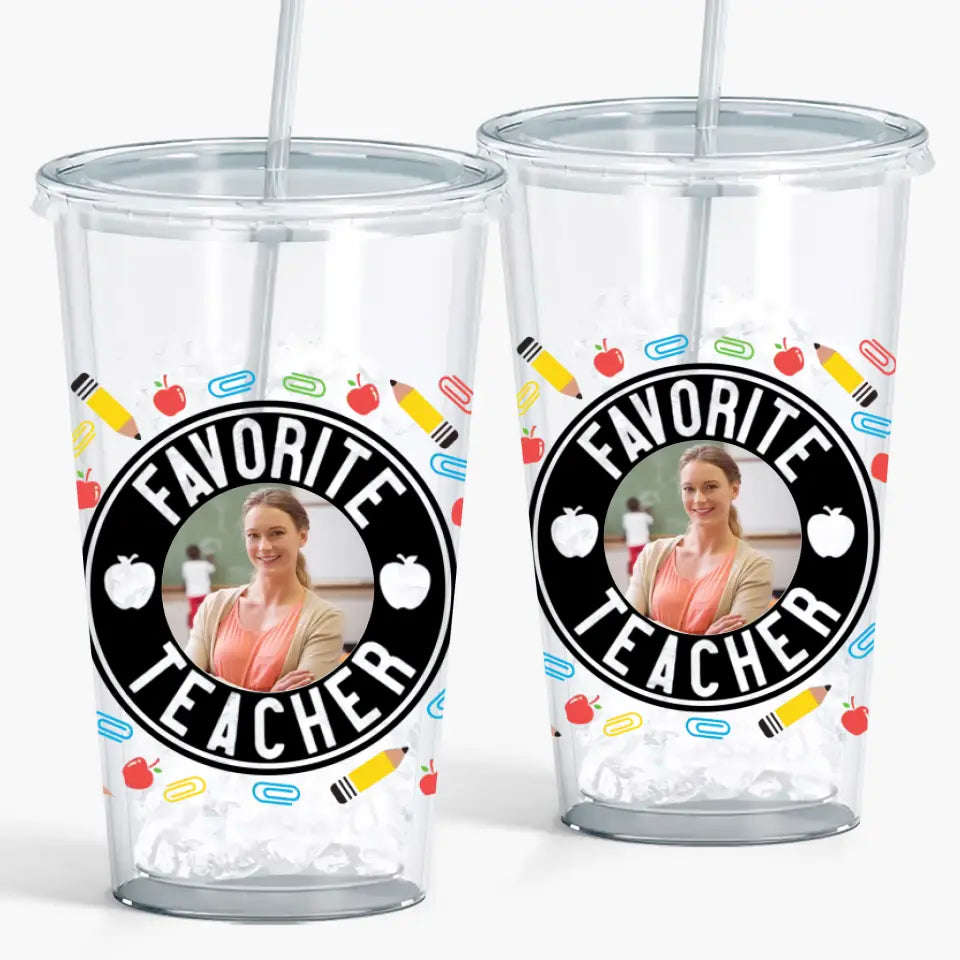 Personalized Custom Acrylic Tumbler - Perfect Gift for Teachers, Birthday & Special Occasions