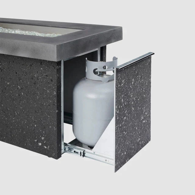 Outdoor Greatroom Company Gray Key Largo Linear Gas Fire Pit Table with Direct Spark Ignition - Natural Gas