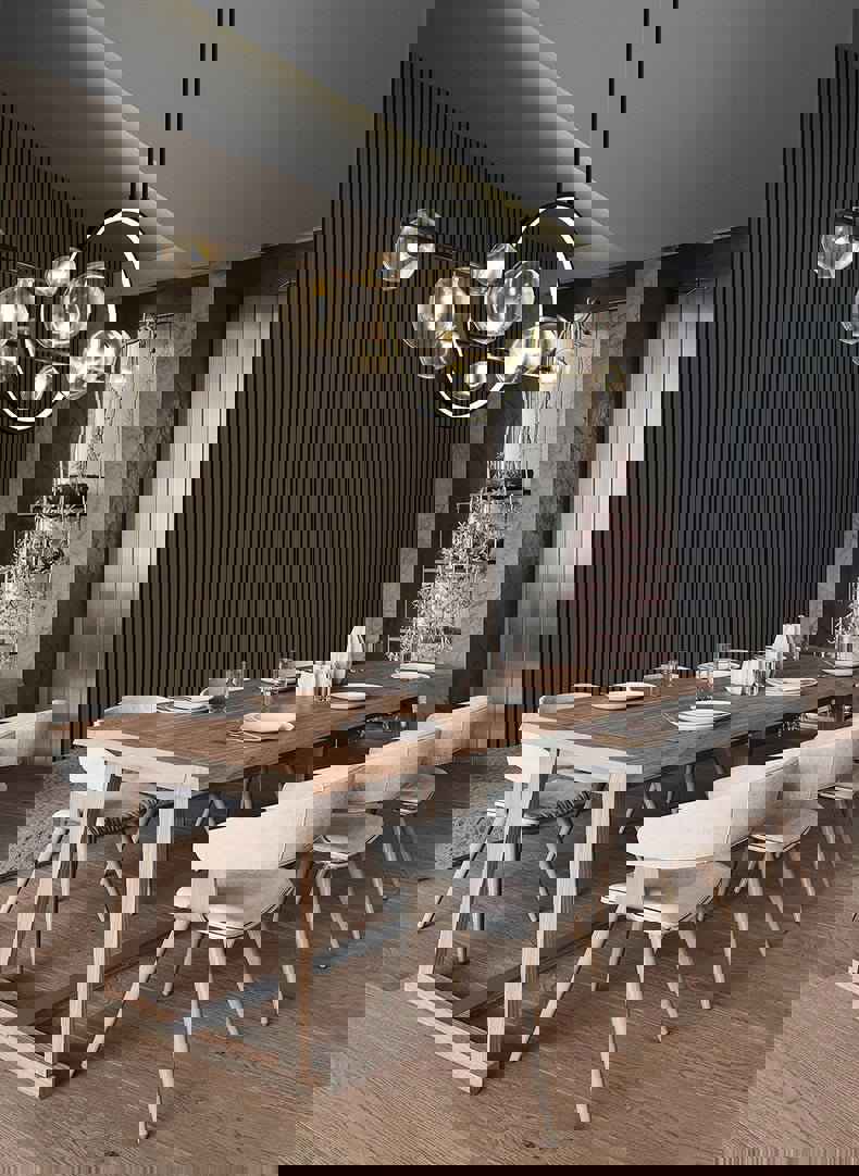 Mirodemi&#xAE; White/Black Glass Bubble LED Chandelier for Dining Room &amp; Kitchen Island