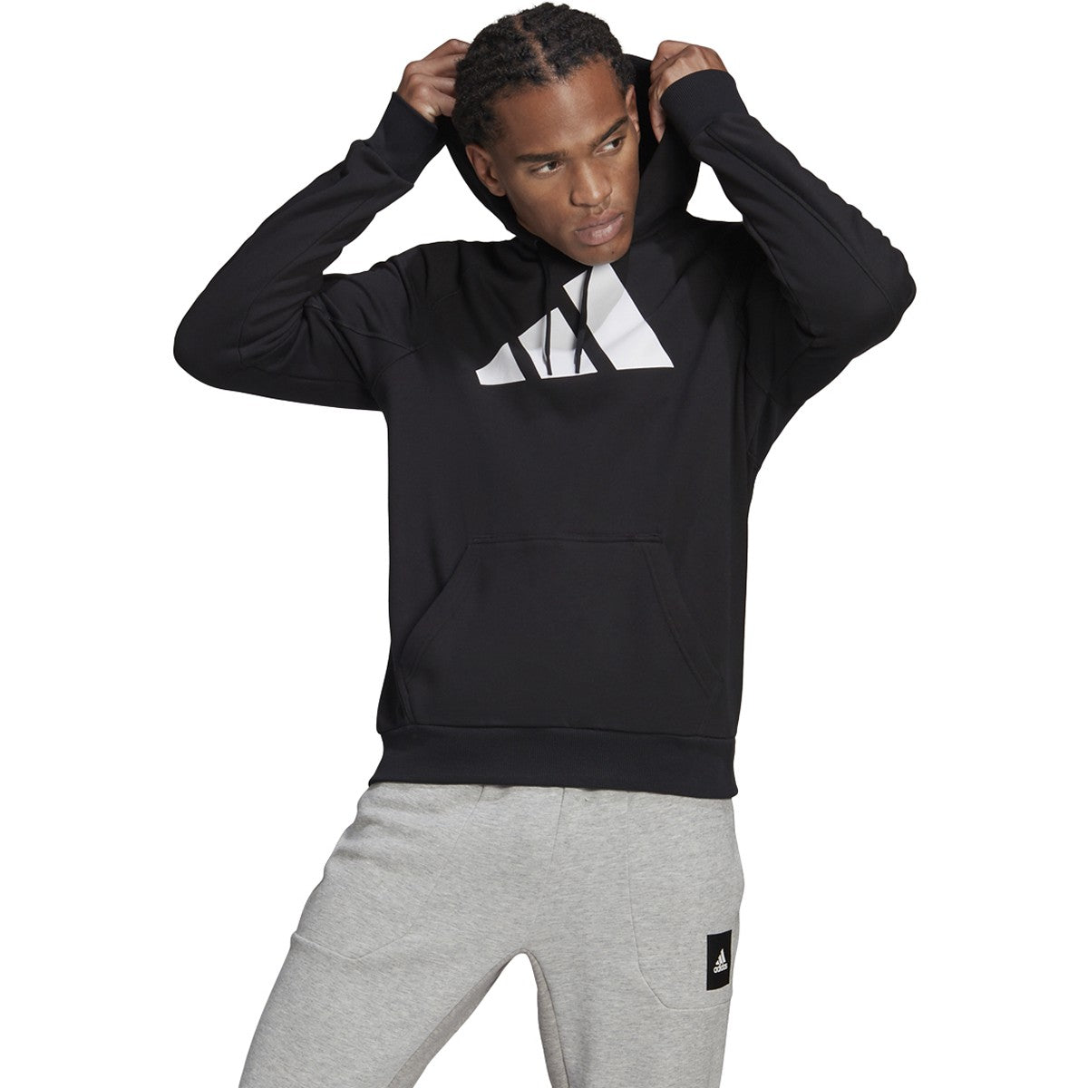 adidas Men's Badge of Sport Hoodie GM6458 Black