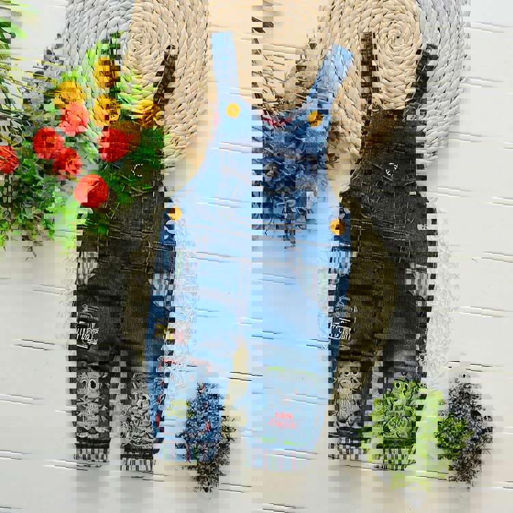 IENENS Toddler Boys Denim Overalls - Unisex Straight Fit Dungarees for Infants