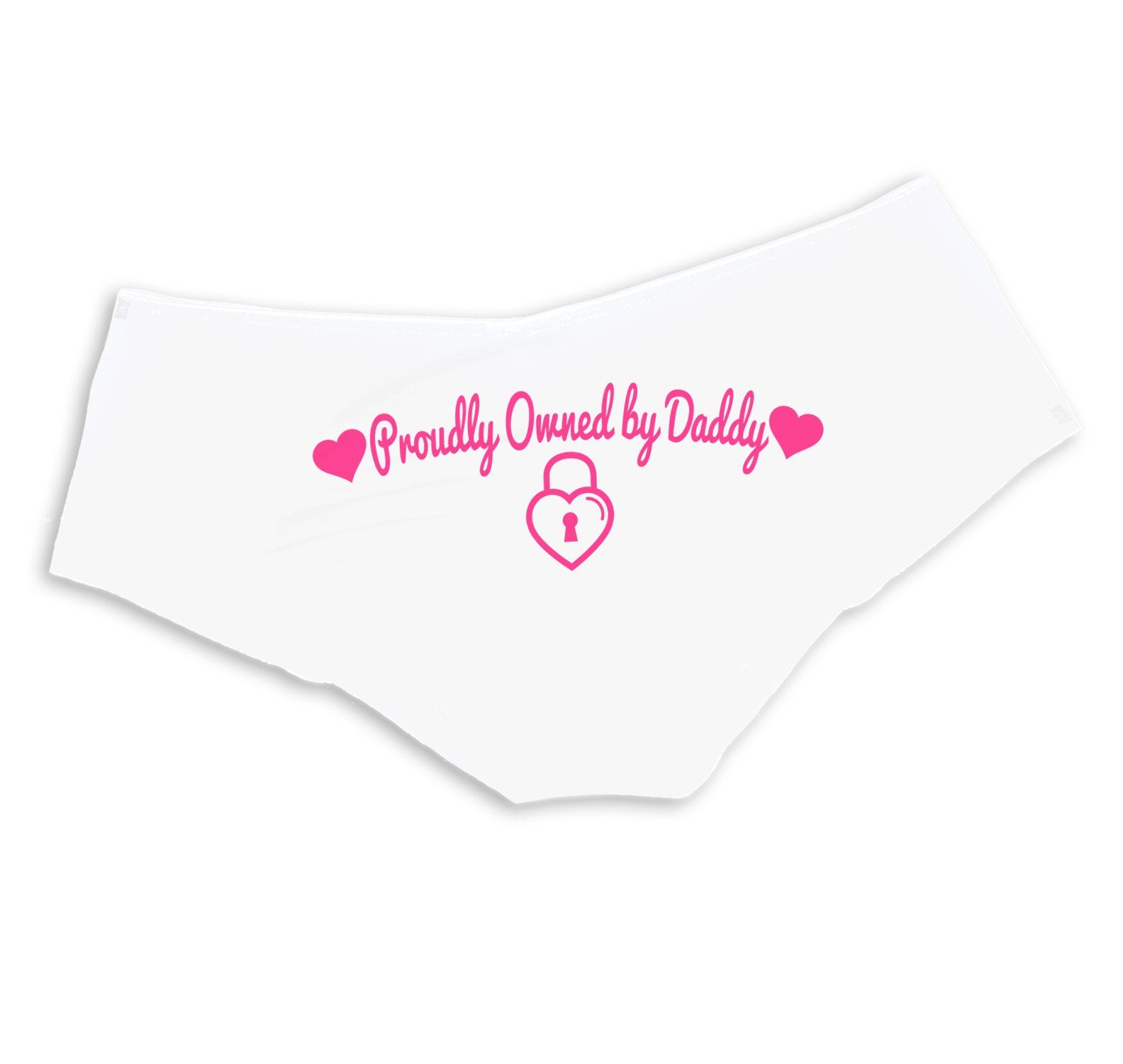 Proudly Owned by Daddy Panties - Sexy DDLG Boy Short Underwear for Women