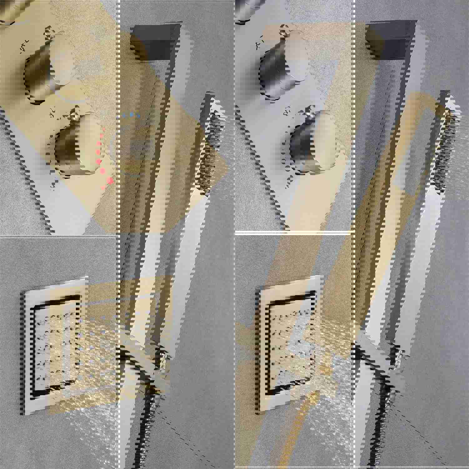 HAVASU 28" Ceiling Mounted Complete LED Music Shower System