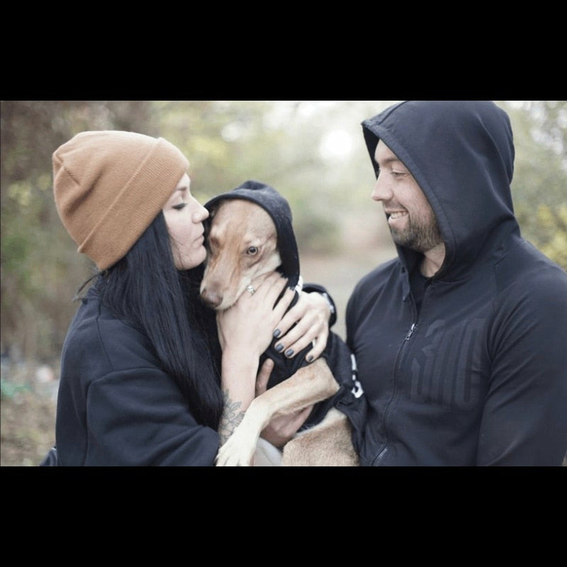 Stylish Grid Pattern Dog Hoodie Jacket for Small Dogs