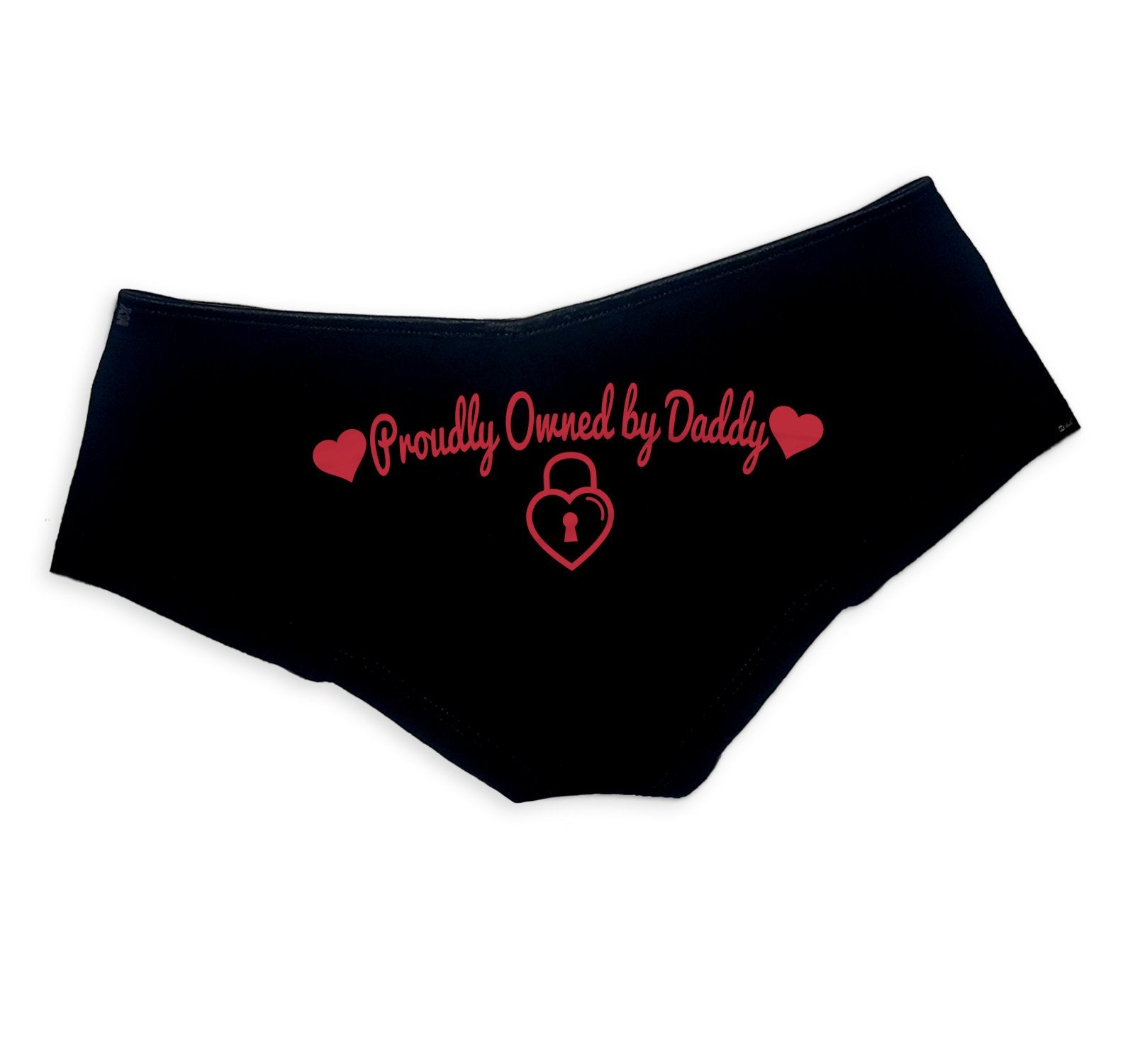 Proudly Owned by Daddy Panties - Sexy DDLG Boy Short Underwear for Women