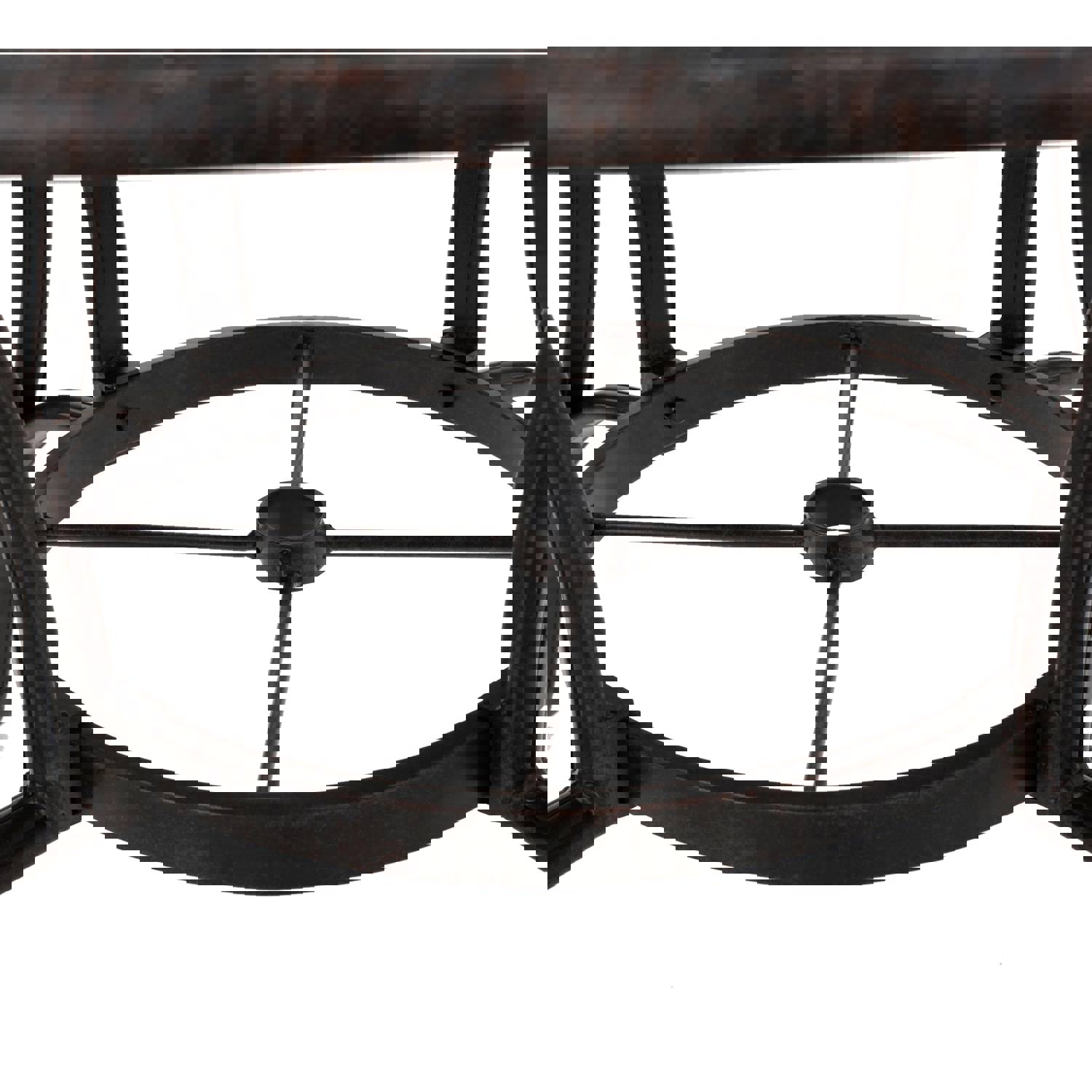 Fonzo Outdoor Bronze Cast Aluminum Circular Dining Table