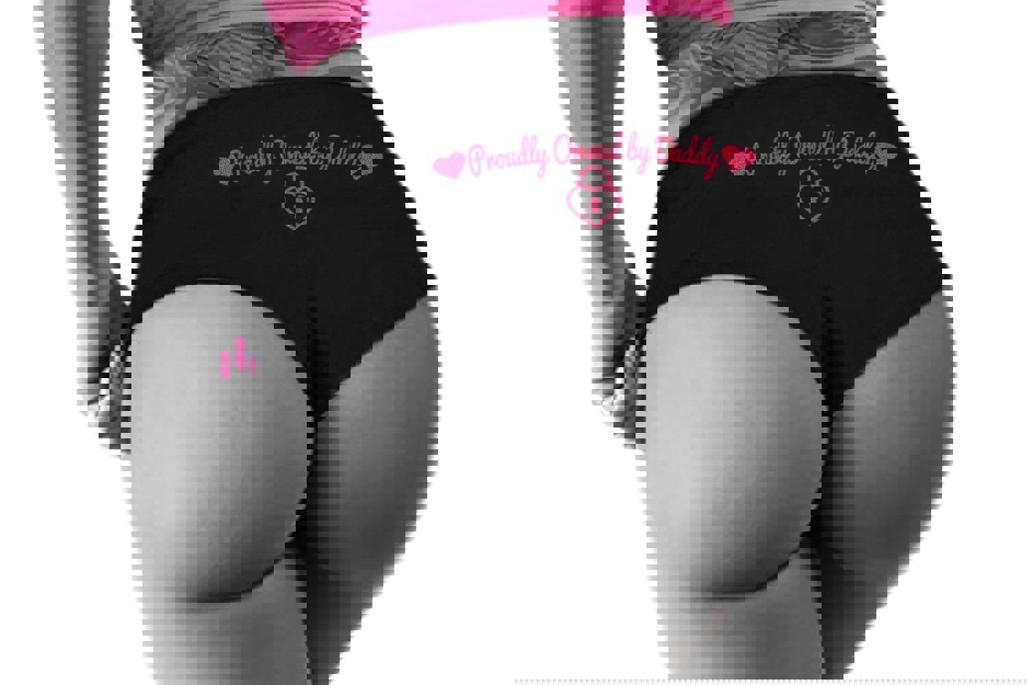 Proudly Owned by Daddy Panties - Sexy DDLG Boy Short Underwear for Women