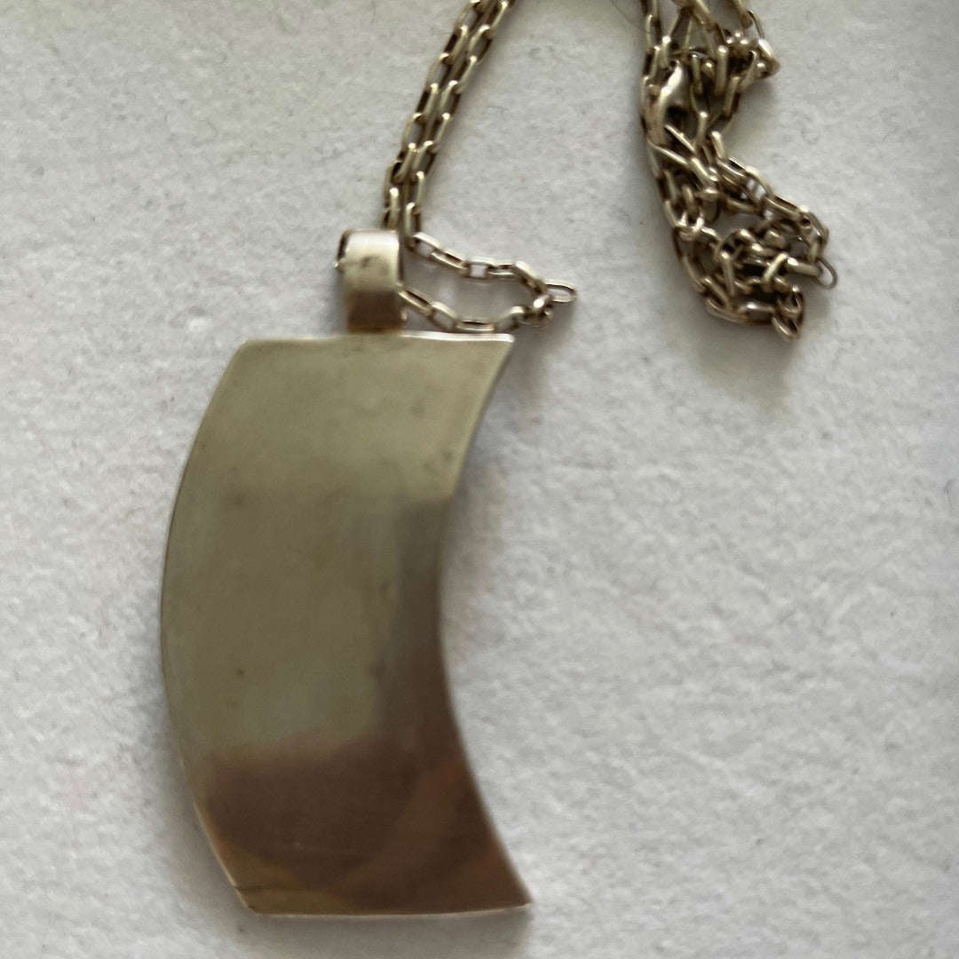 Picassos Women Enamel on Silver Pendant - Handmade Sterling Silver Jewelry