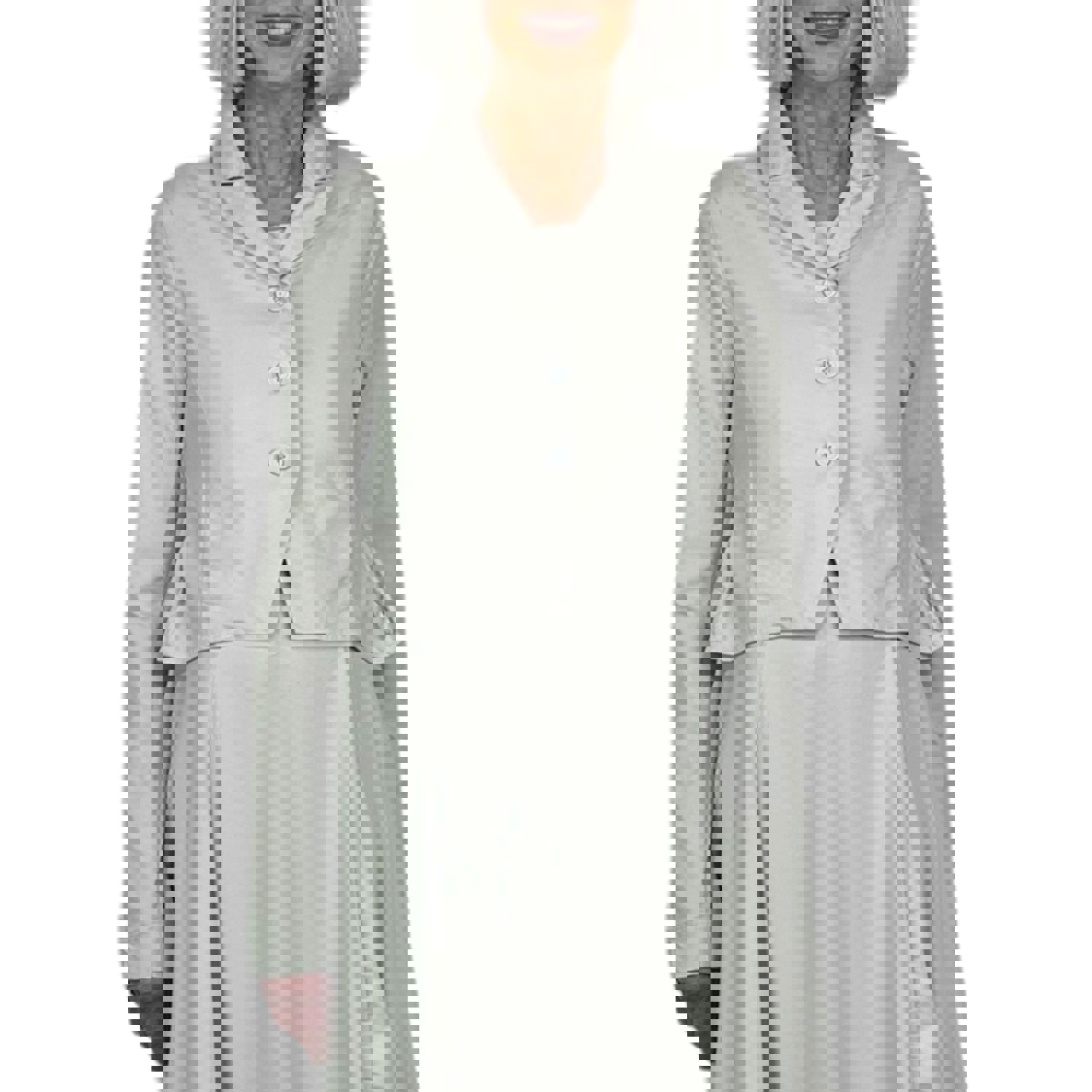 Crop Jacket - Notch Collar & Seam Shaping Detail