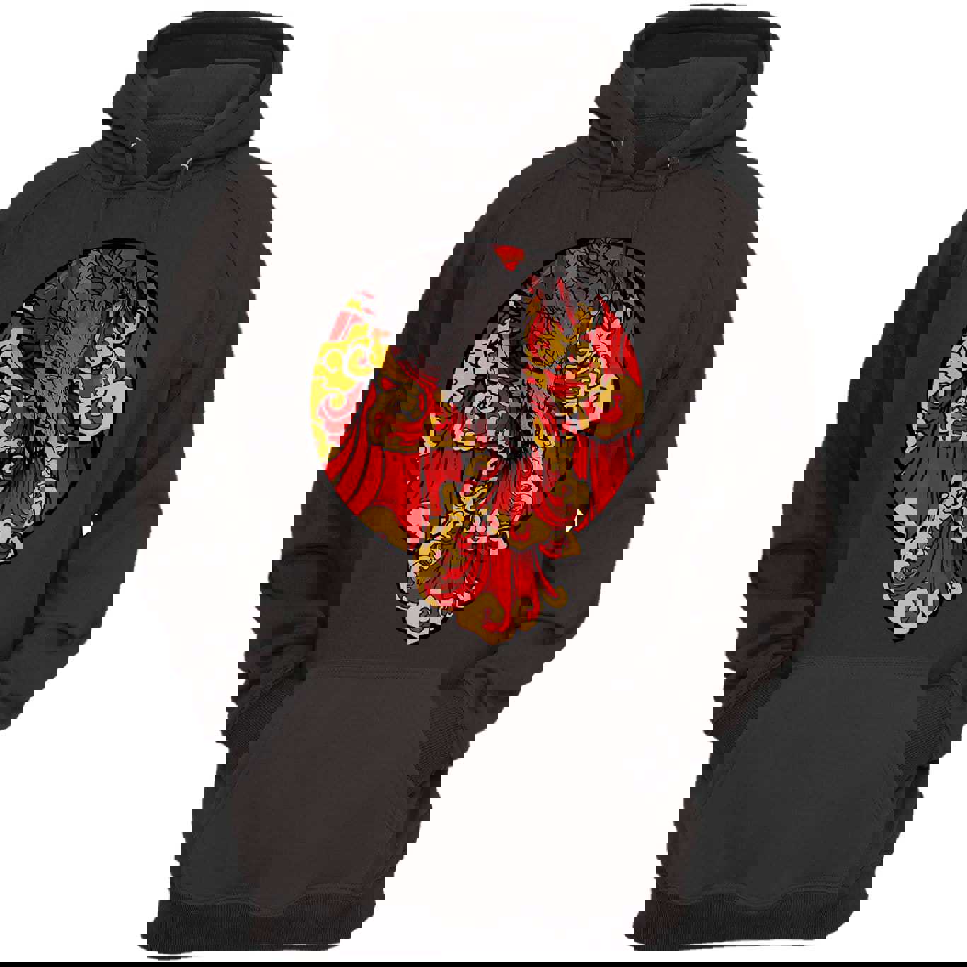 Volcano Dragon Hoodie - Stylish Streetwear with Graffiti Art