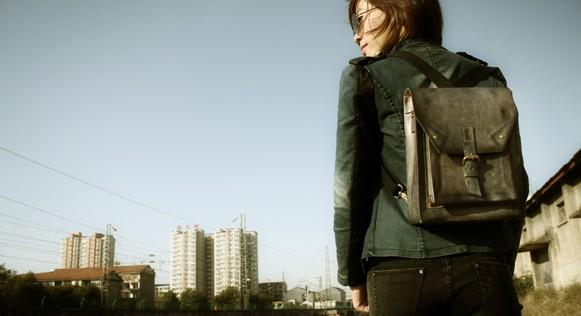 Cool Handmade Leather Men's Backpack - Travel & Laptop Messenger Bag