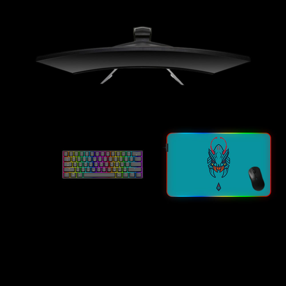 Dota 2 Weaver RGB Gaming Mouse Pad with LED Strip - M-XXL Size