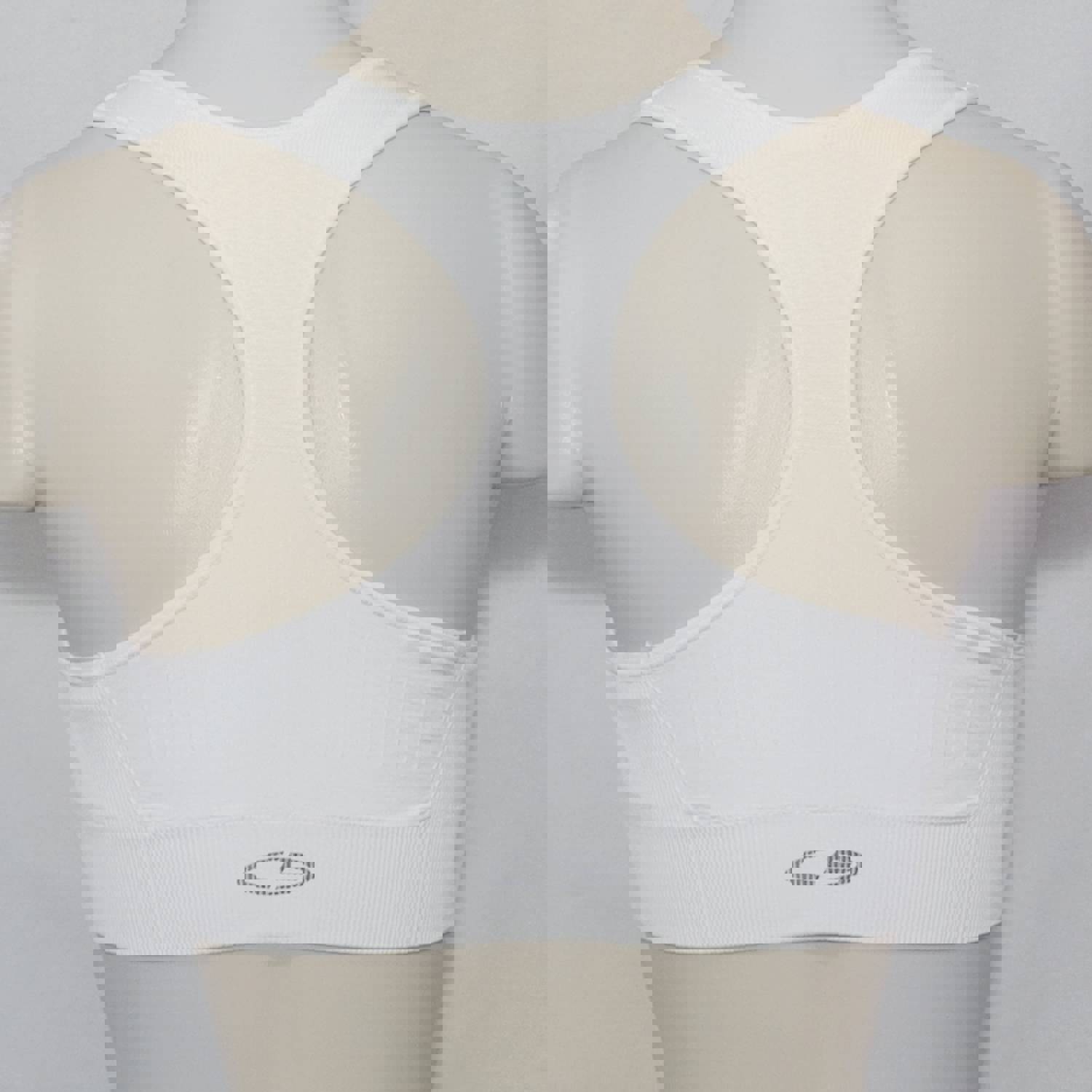 Champion N9169 Wire Free Racerback Sports Bra - XS X-SMALL White