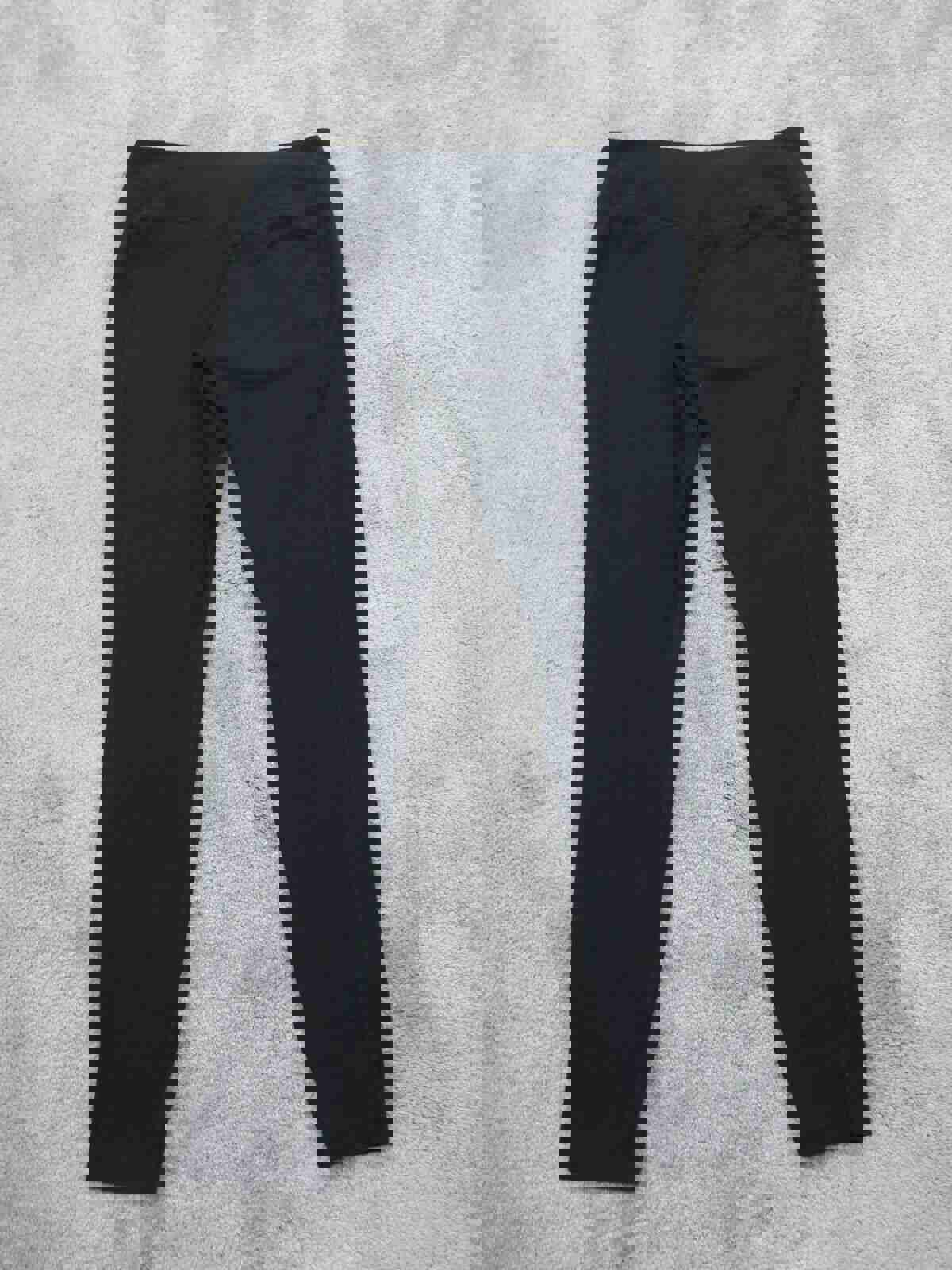 Nike Women's Large Black Yoga Leggings with Swoosh Logo