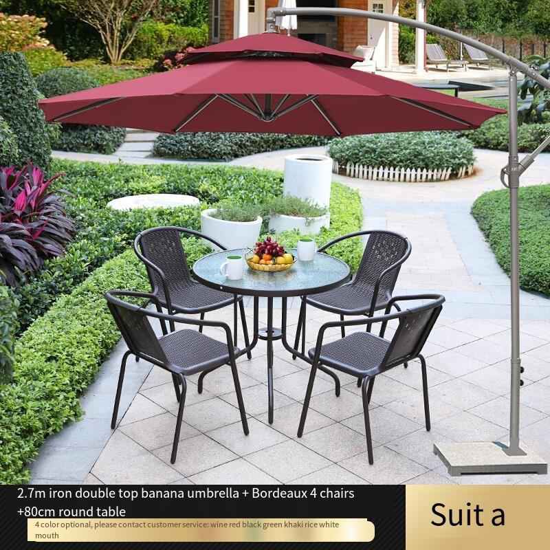 Outdoor Courtyard Umbrella with Sunshade for Beach and Stall Activities