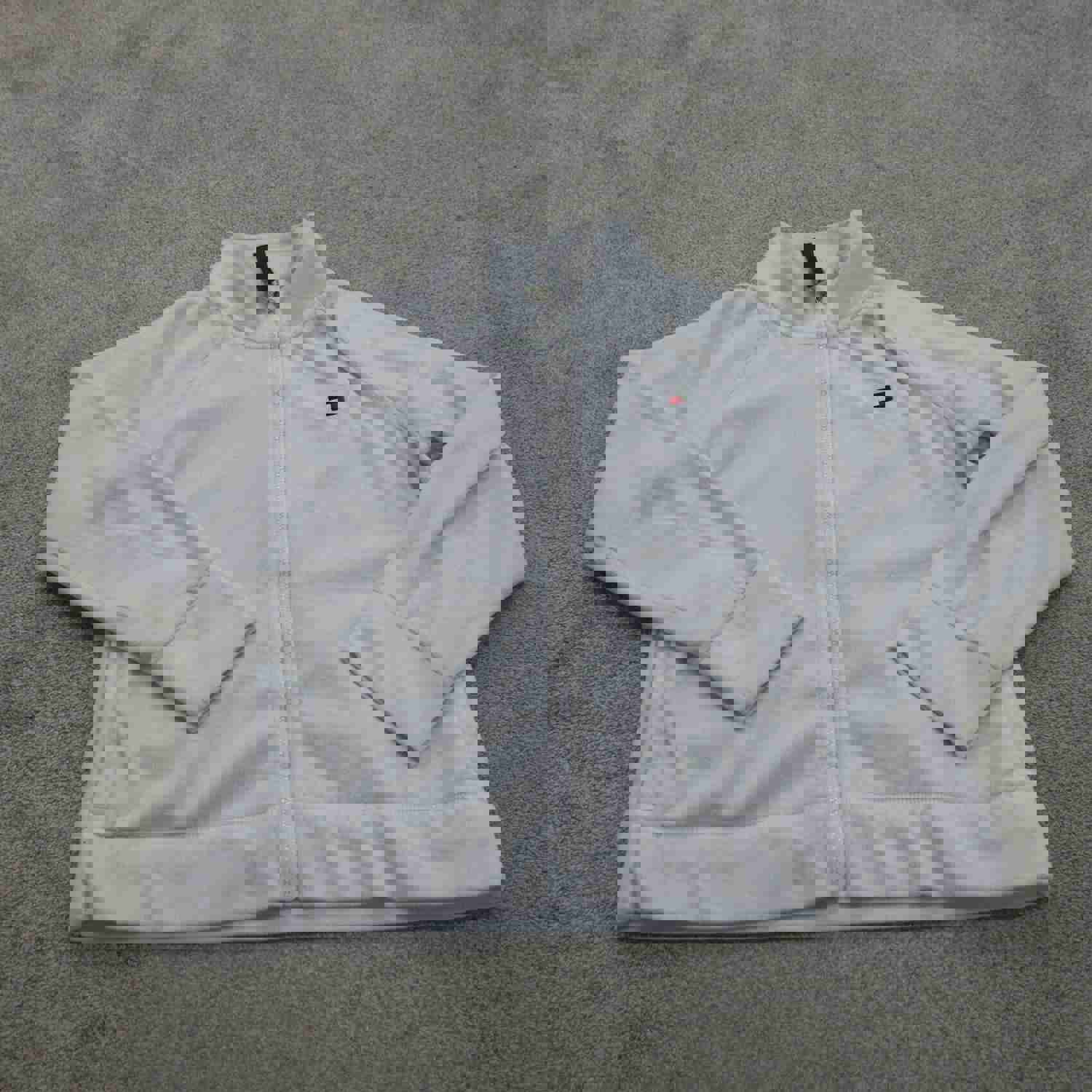 Tommy Hilfiger Women's XL White Full Zip Fleece Jacket