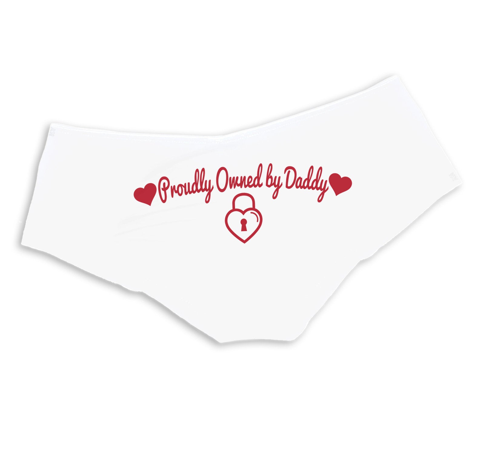 Proudly Owned by Daddy Panties - Sexy DDLG Boy Short Underwear for Women