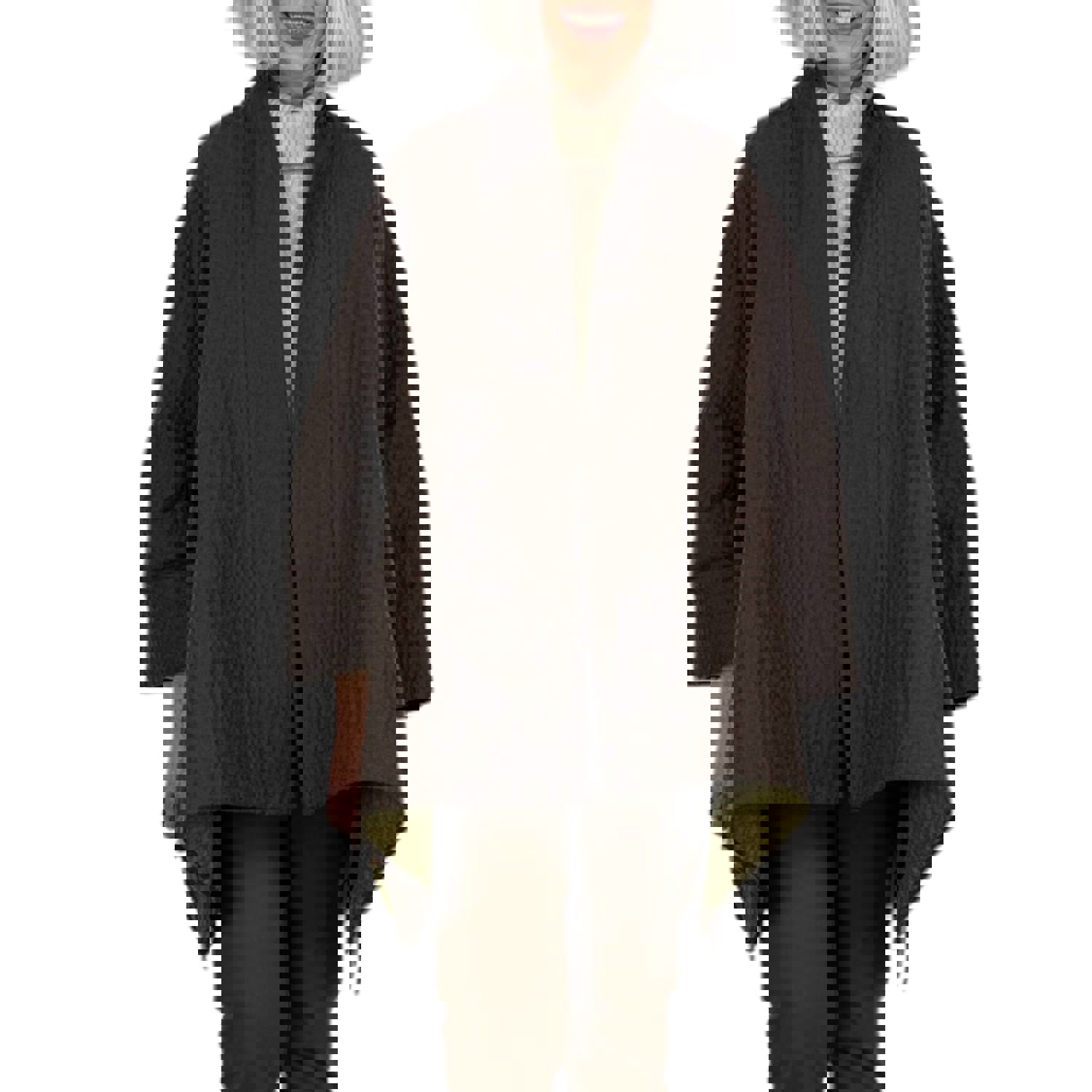 ASYMMETRIC HEM WOOL JACKET