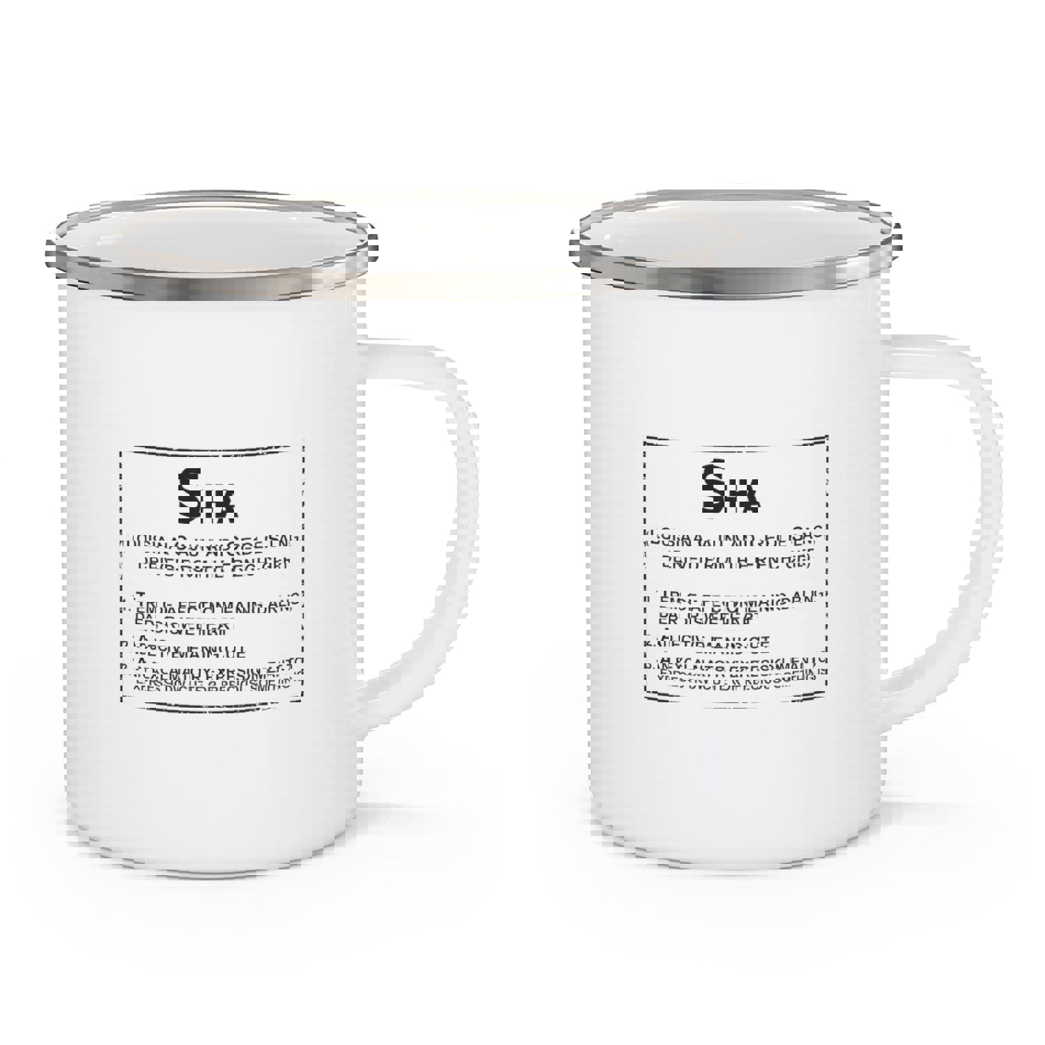 Hilarious Sarcasm Travel Enthusiast Enamel Camping Mug