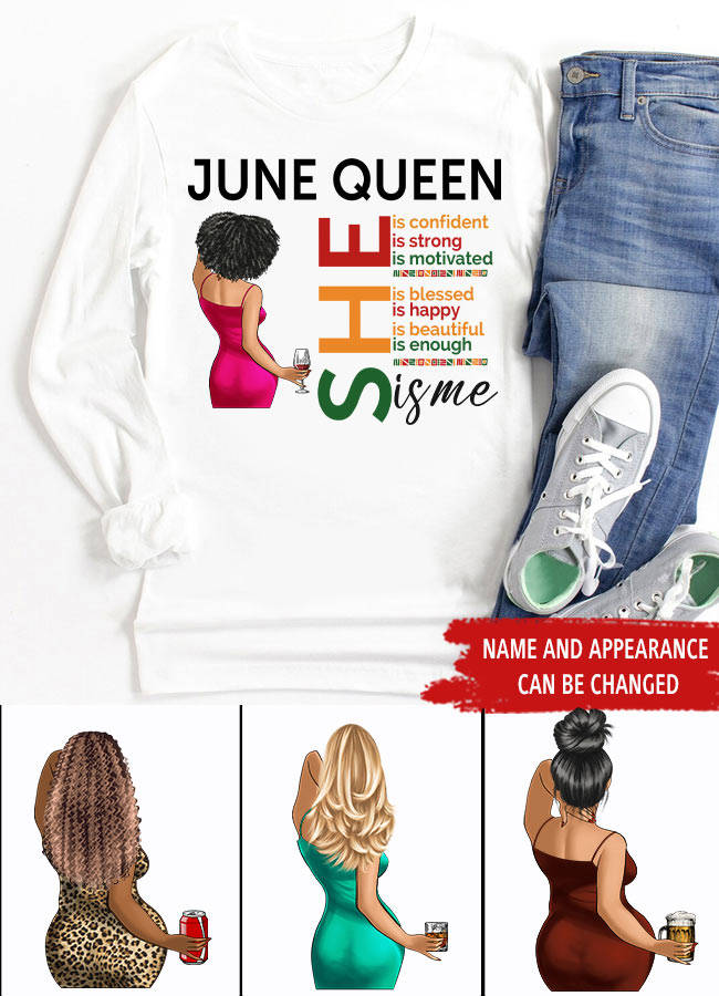June Birthday Shirt - Custom Juneteenth T-Shirt for Women, Black History Gift