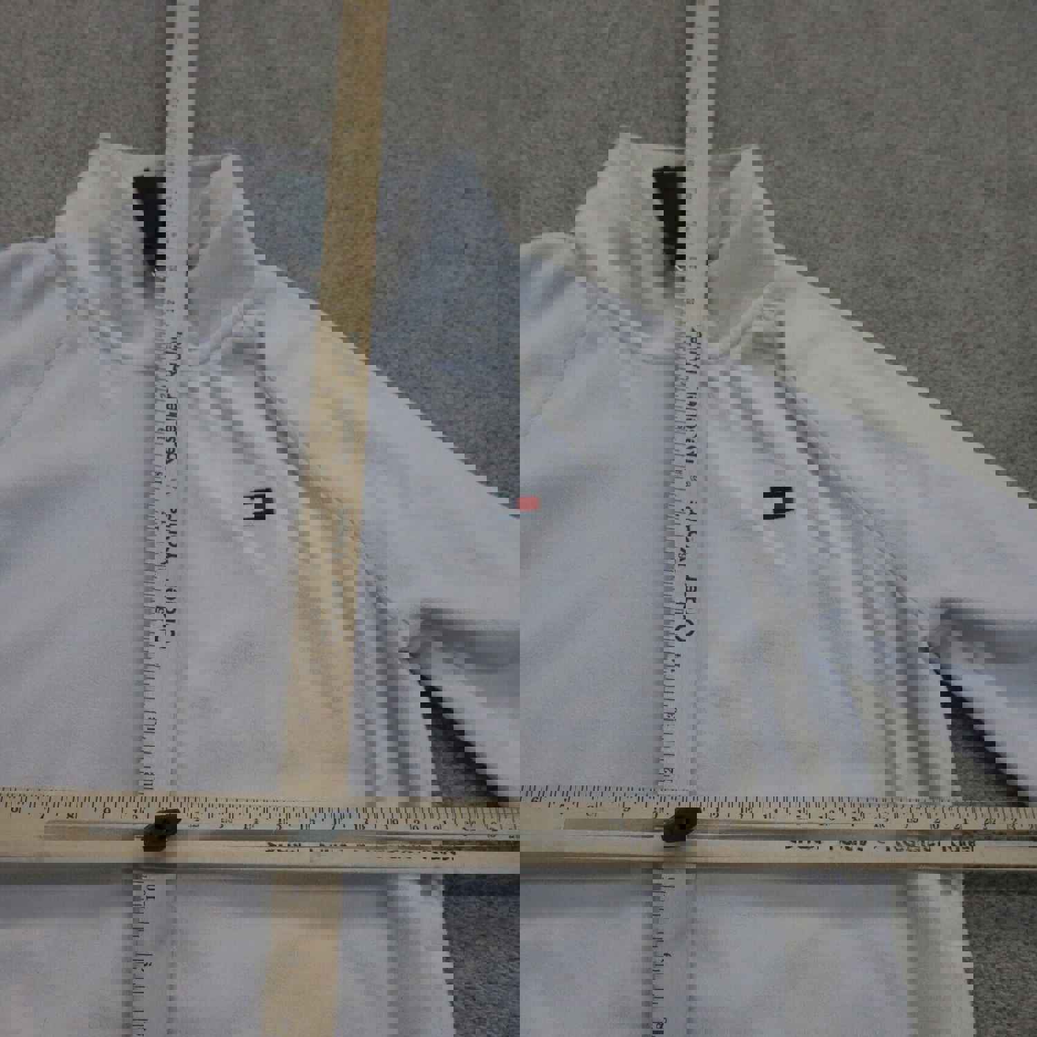 Tommy Hilfiger Women's XL White Full Zip Fleece Jacket