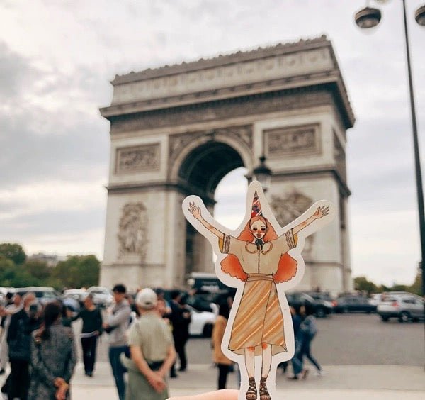 TN Travel Girl Stickers for Scrapbooking and Paper Crafts