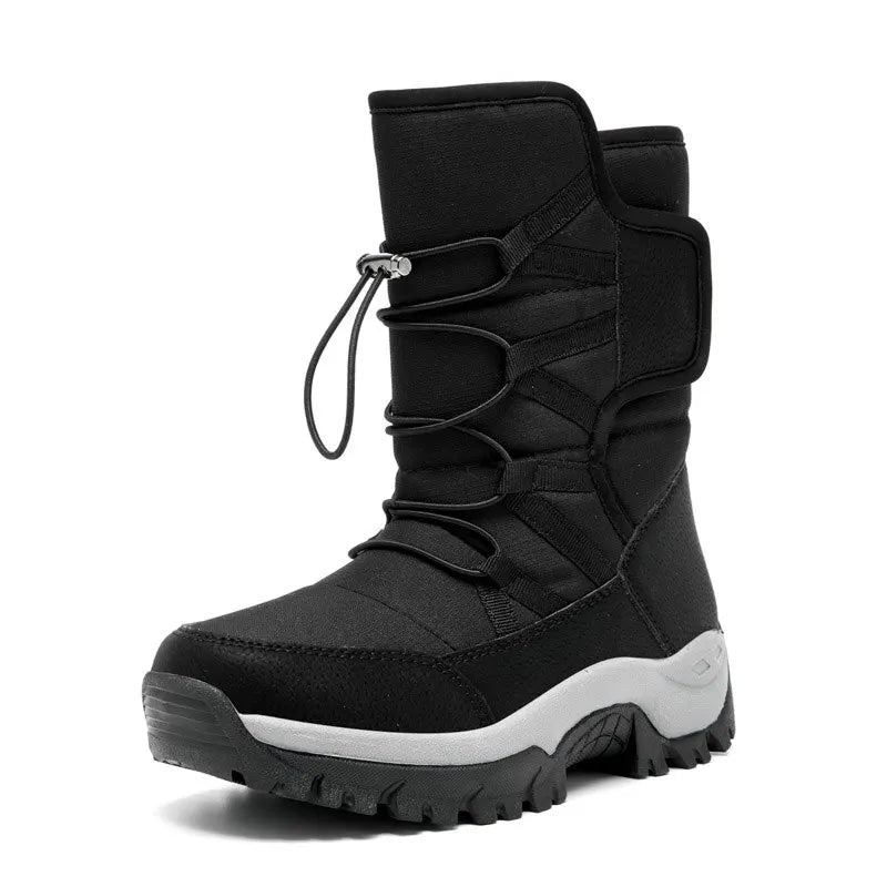 Women's Winter Snow Boots - Waterproof High Top Fur Lined Ankle Boots