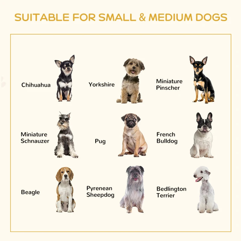 PawHut Rattan Dog Sofa with Washable Cushion for Indoor & Outdoor Use