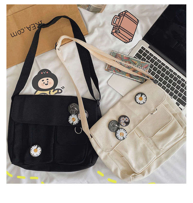 Lkblock Women's Casual Canvas Messenger Bag - Large Capacity Fashion Shoulder Bag