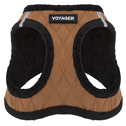 Voyager Step-In Plush Dog Harness – Soft & Reflective Vest for Small and Medium Dogs