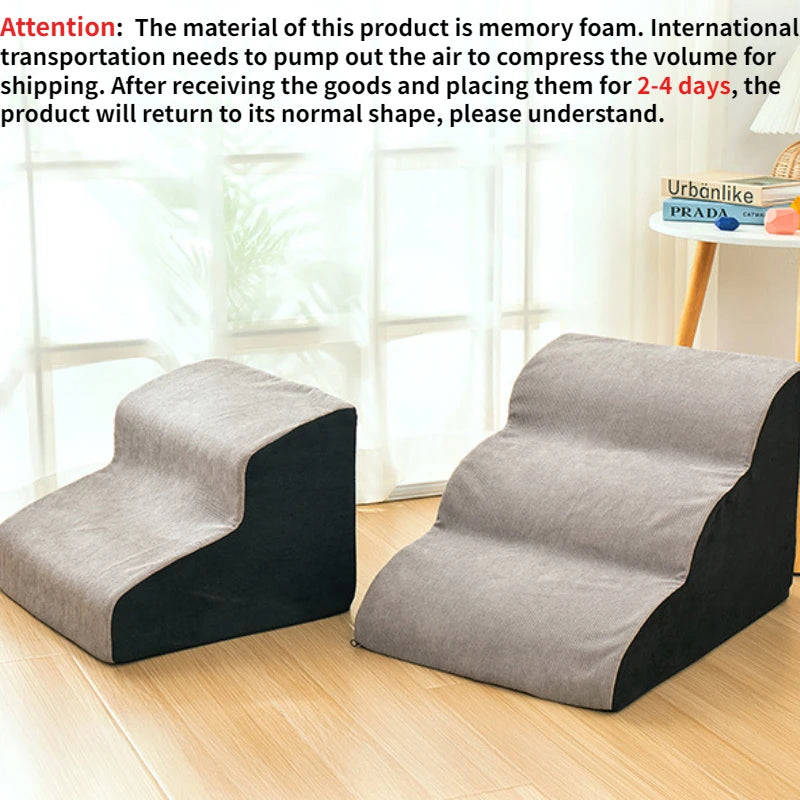 CAWAYI KENNEL Memory Foam Dog Sofa Stairs for Small Pets