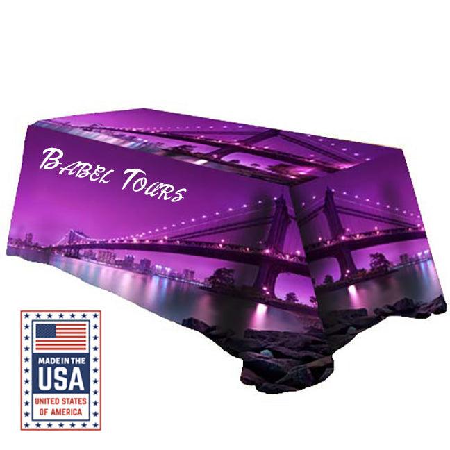 6 Custom Printed Supreme Table Throw - All Over Print