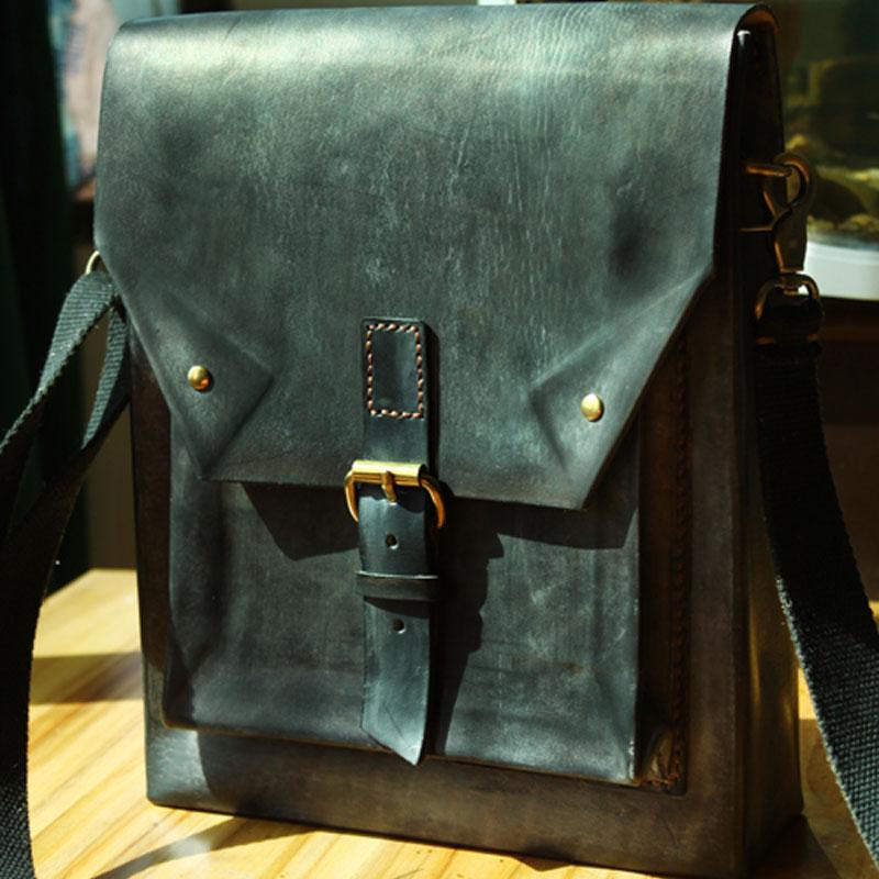 Cool Handmade Leather Men's Backpack - Travel & Laptop Messenger Bag